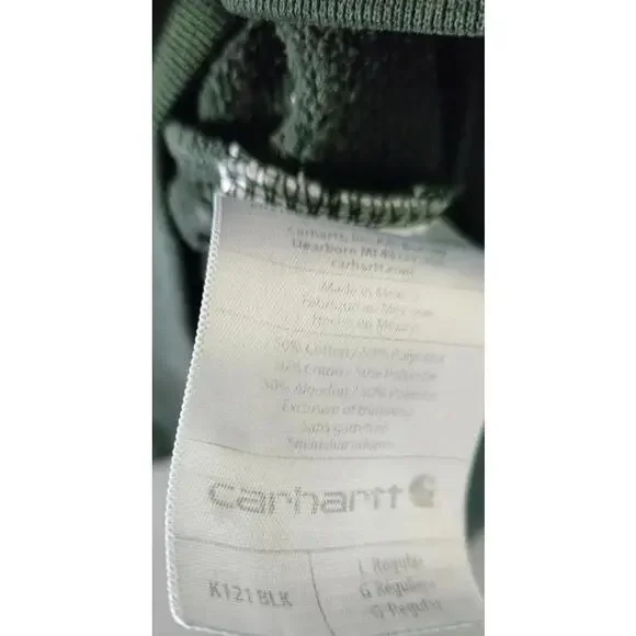 Carhartt Hoodie Black Original Fit Size L Fluidtechnik USA Logo #2 - Picture 7 of 8